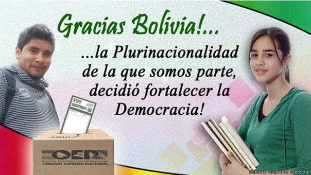 Mensaje TSE Bolivia
