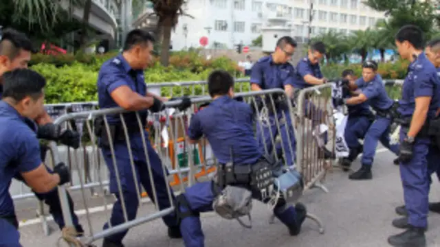 हॉन्ग कॉन्ग में लोकतंत्र समर्थक प्रदर्शनकारी