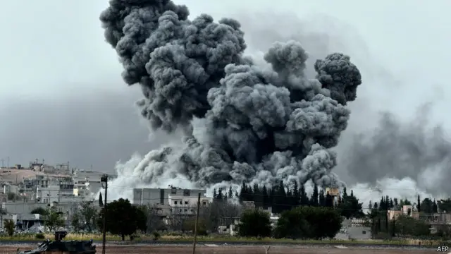 ركزت غارات التحالف الدولي في سوريا خلال الأيام الأخيرة على استهداف تنظيم "الدولة" في محيط مدينة عين العرب.