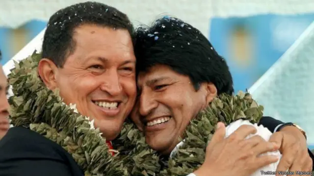 Foto de Morales y Chávez
