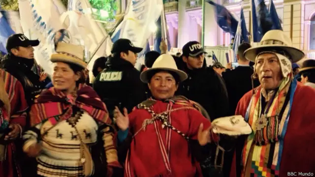 Partidarios Evo Morales