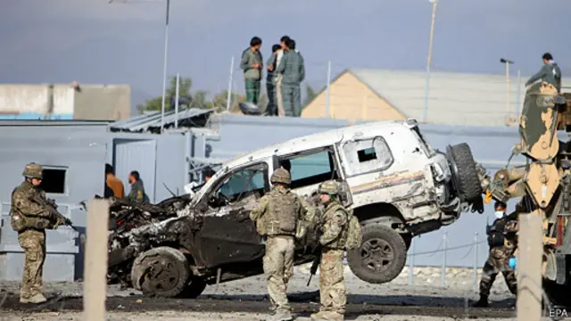 طالبان وايي، په برید کې د بهرنیو ځواکونو موټر 'کاملاً' ویجاړ شوی