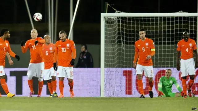 Robben dan Van Persie tak berdaya di depan gawang Islandia 