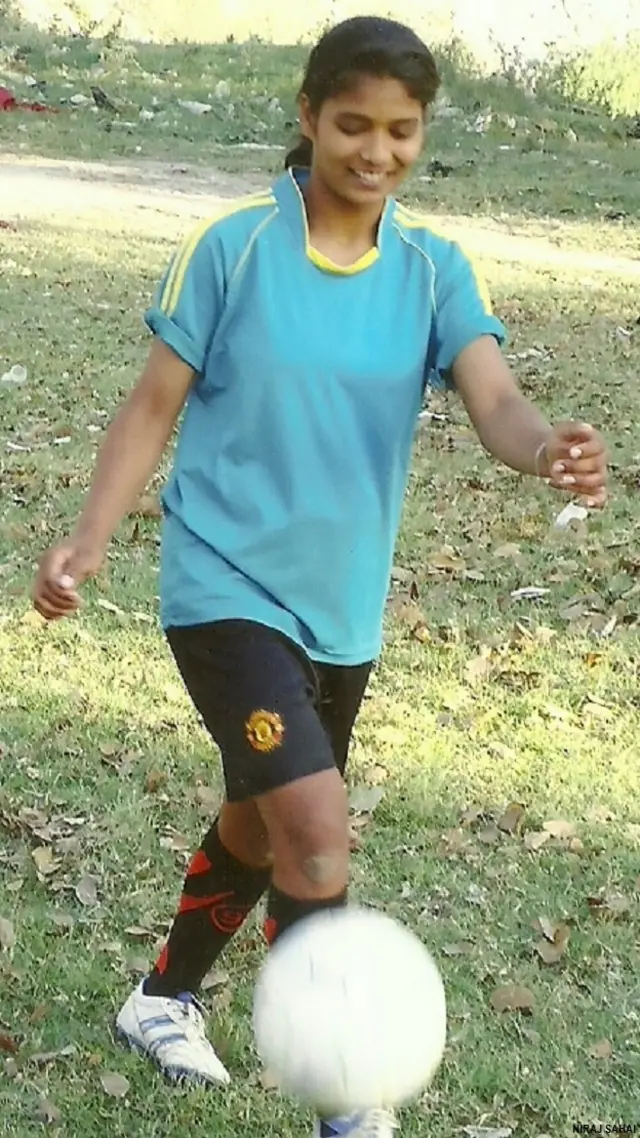 बिहार की फ़ुटबॉल खिलाड़ी अमृता