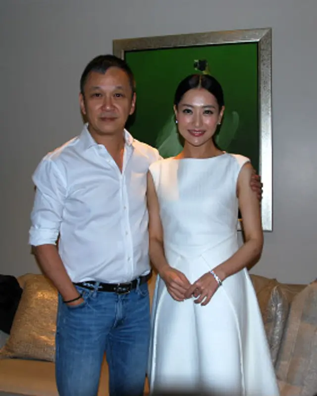 《一個人的武林》導演陳德森(左)、女主演白冰。