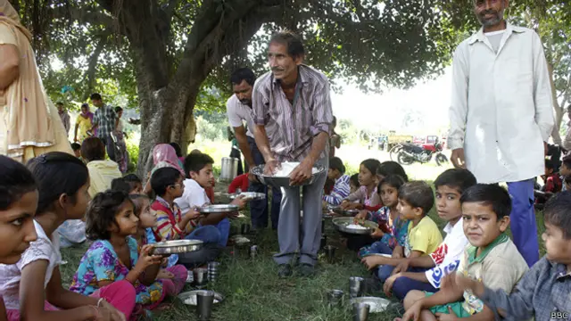 बच्चे, भोजन, खाना, भारत