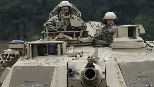 Танк "Абрамс" в Латвии