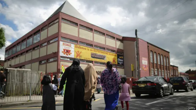 Oldknow Academy, salah satu dari lima sekolah yang dicurigai menyusupkan agenda Islam radikal.