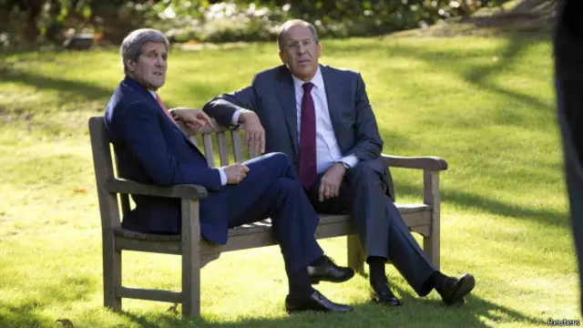 Джон Керри и Сергей Лавров