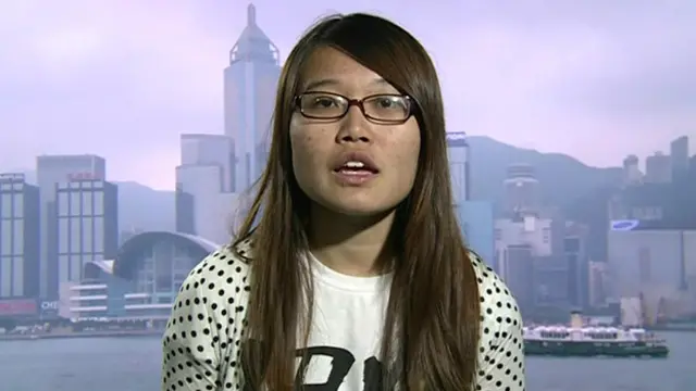 香港学联常委、香港大学学生会会长梁丽帼