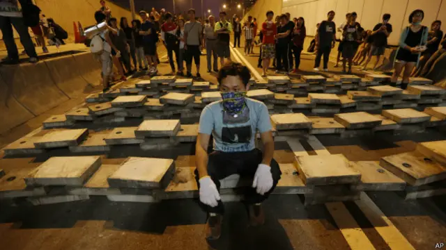 Баррикады в центре Гонконга