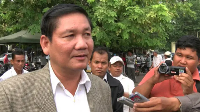 Ông Thach Setha trong một phỏng vấn với BBC