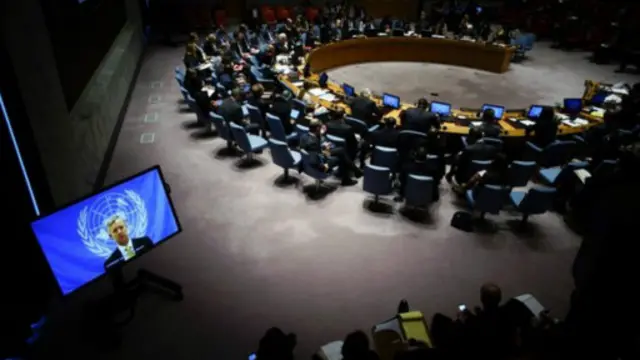 آنتوني بانبري يخاطب مجلس الأمن الدولي عبر الفيديو من مدينة أكرا بغانا