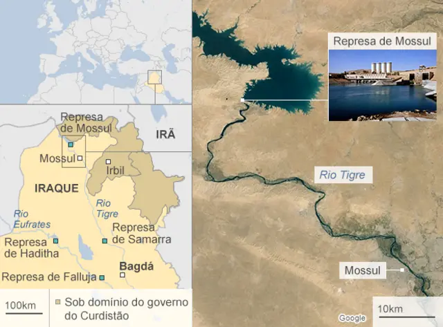Combatentes do "Estado Islâmico" também atacaram a segunda maior represa do país, em Haditha, mas os EUA dizem que seus ataques expulsaram os militante de um grande área no entorno da instalação.