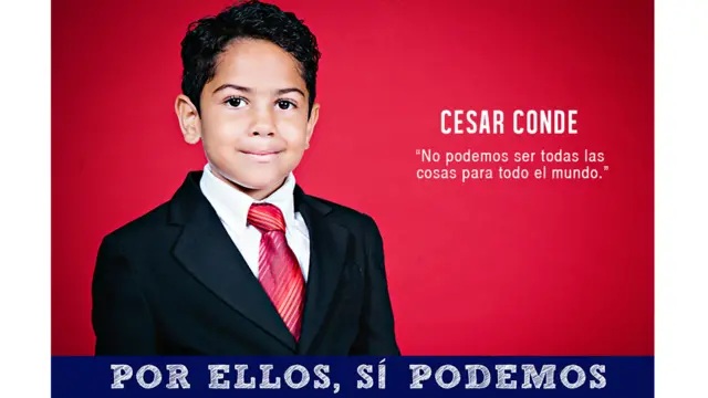 Imagen de la campaña "Por ellos sí podemos"