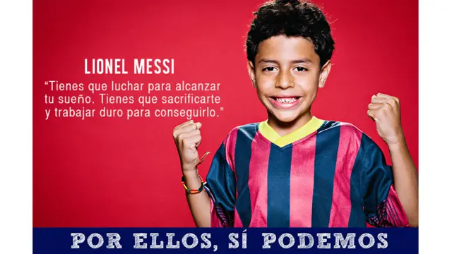 Imagen de la campaña "Por ellos sí podemos"