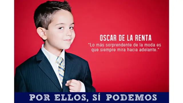 Imagen de la campaña "Por ellos sí podemos"