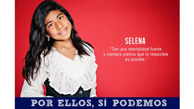 Imagen de la campaña "Por ellos sí podemos"