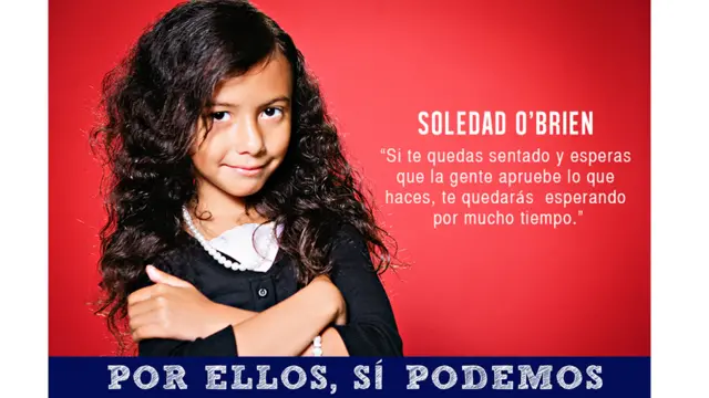 Imagen de la campaña "Por ellos sí podemos"