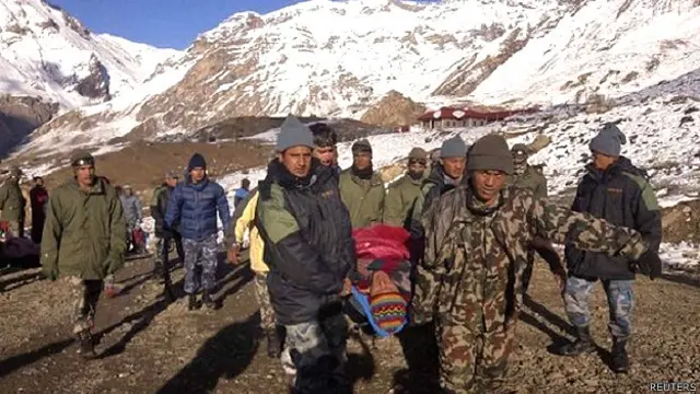 नेपाल में हिमस्खलन हादसा