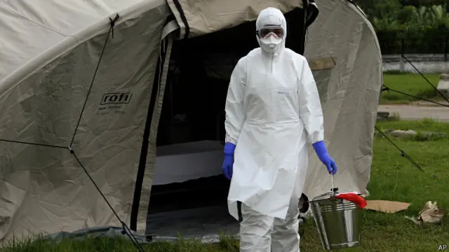 Enfermera cubana en Sierra Leona