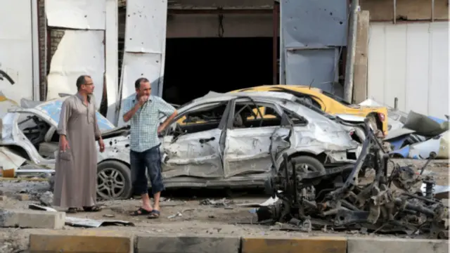 أدى انفجار في منطقة الطالبية الى مقتل سبعة أشخاص على الاقل واصابة العشرات 