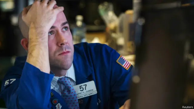 Биржевой маклер в Нью-Йорке