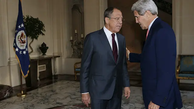 Лавров и Керри перед переговорами в Париже