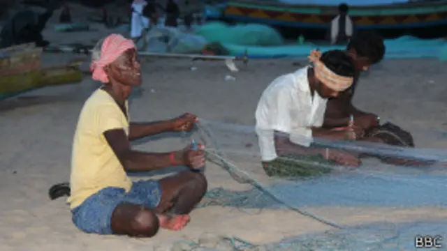 मछुआरे, समुद्र तट, गंजाम ज़िला