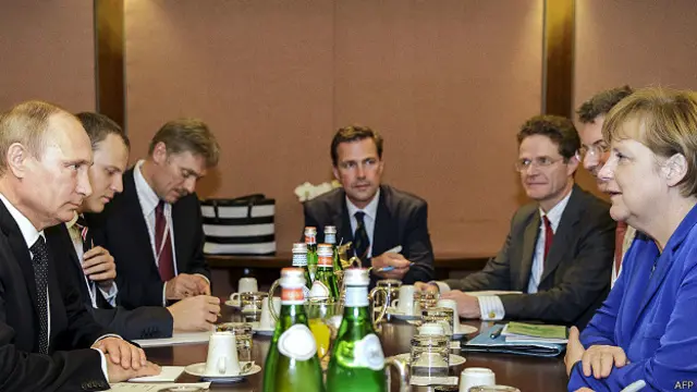 Встреча Владимира Путина и Ангелы Меркель