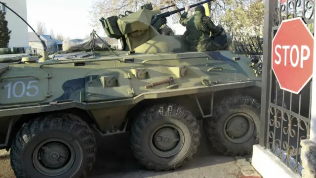 Российские военные в Крыму, 2014г