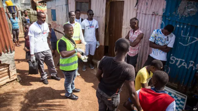 Voluntarios de salud en Sierra Leona