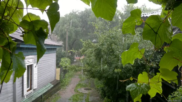 ливень в Благовещенске Амурской области