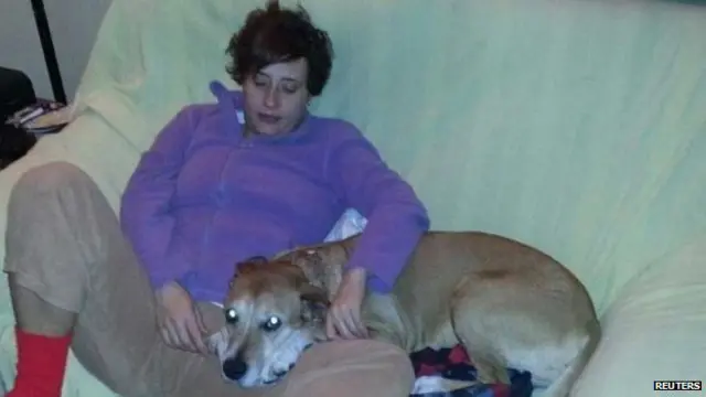 Тереза Ромеро с собакой
