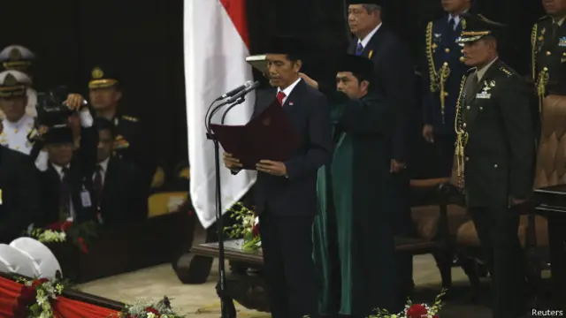 印尼新總統佐科·維多多就職