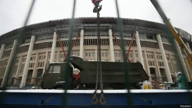 Стадион "Лужники" закрылся на реконструкцию после чемпионата мира по легкой атлетике 2013 года 
