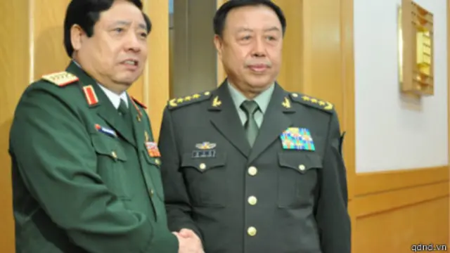 Ông Thanh đã có cuộc gặp với ông Phạm Trường Long, phó chủ tịch Quân ủy trung ương Trung Quốc