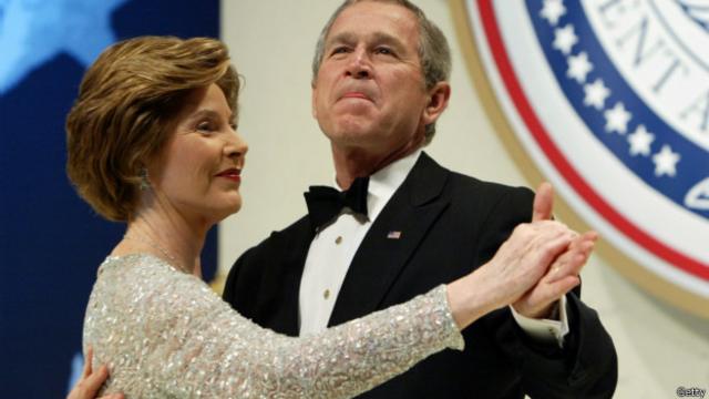 Лора и Джордж Буш
