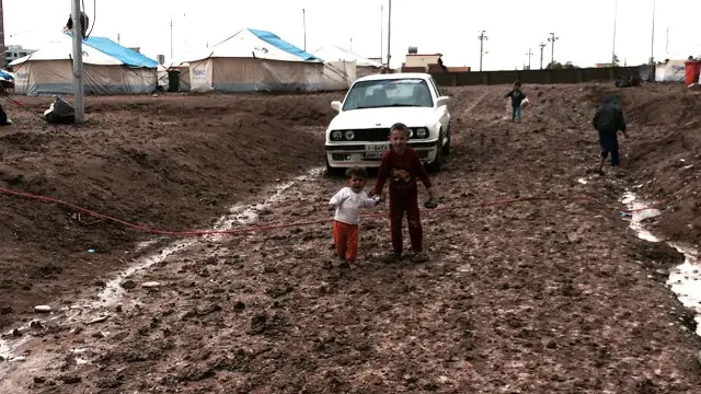 أصيب عدد من الأطفال بالإسهال بسبب حالة الجو السيئة التي تعرضت لها أربيل.