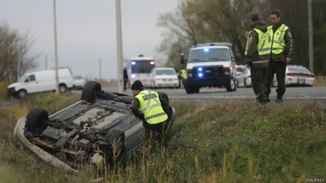 перевернутая машина убитого