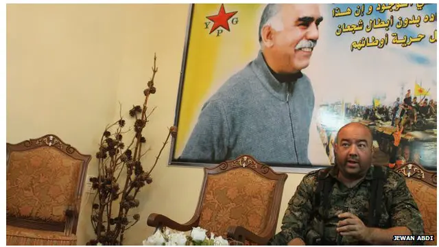 زاگرس که نام اصلیاش برایان ویلسون است، یکی از نیروهای داوطلب آمریکایی است. میگوید میخواهد به کردها کمک کند که از خود دفاع کنند.