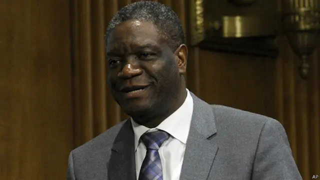 Le 21 octobre, le docteur Denis Mukwege a reçu le prix Sakharov 2014 pour la liberté de l'esprit.