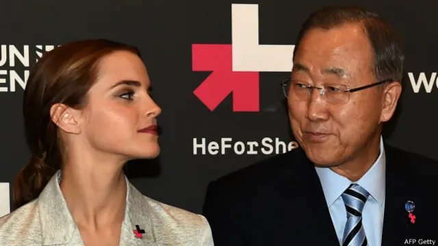 Эмма Уотсон и Пан Ги Мун