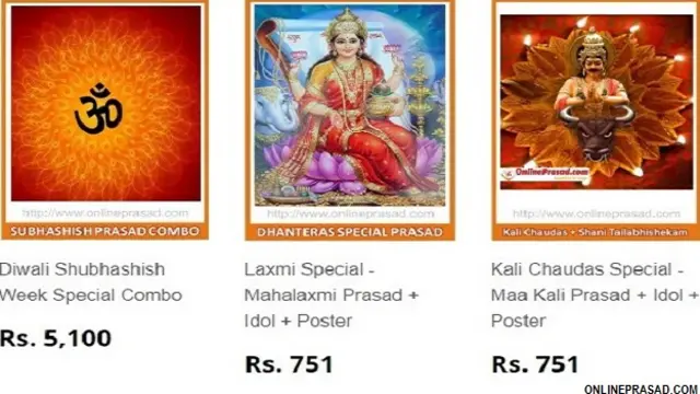 ऑनलाइन पूजा और प्रसाद