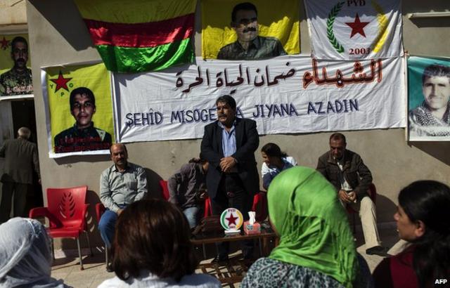 اجتماع لحزب الوحدة الديمقراطي الكردي في سوريا