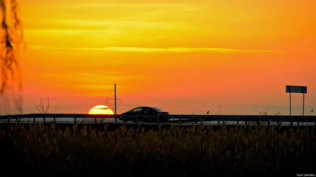 дорога на закате