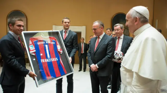 Bayern Muenchen, Paus Franciskus