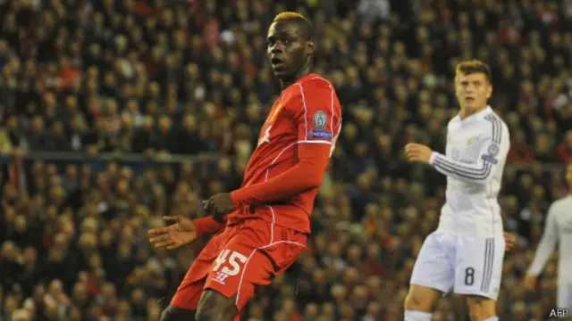 Mario Balotelli baru mencetak satu gol untuk Liverpool sejak didatangkan dari AC Milan.