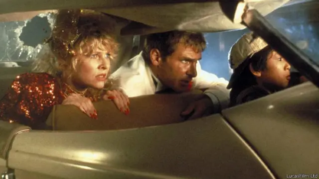 George Lucas, Harrison Ford y Steven Spielberg