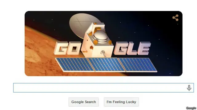 मंगलयान पर गूगल डूडल